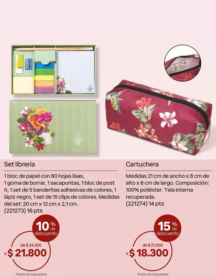Negro - Set libreria y Cartuchera