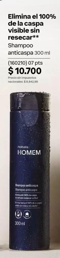 Natura - Shampoo anticaspa 300 ml (160210)