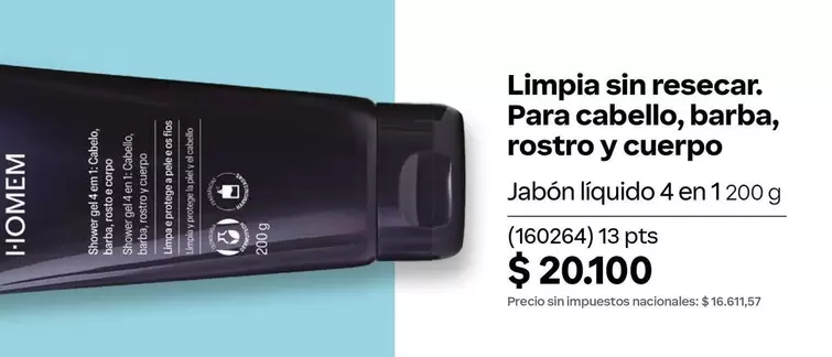 Jabón líquido 4 en 1 1200 g
