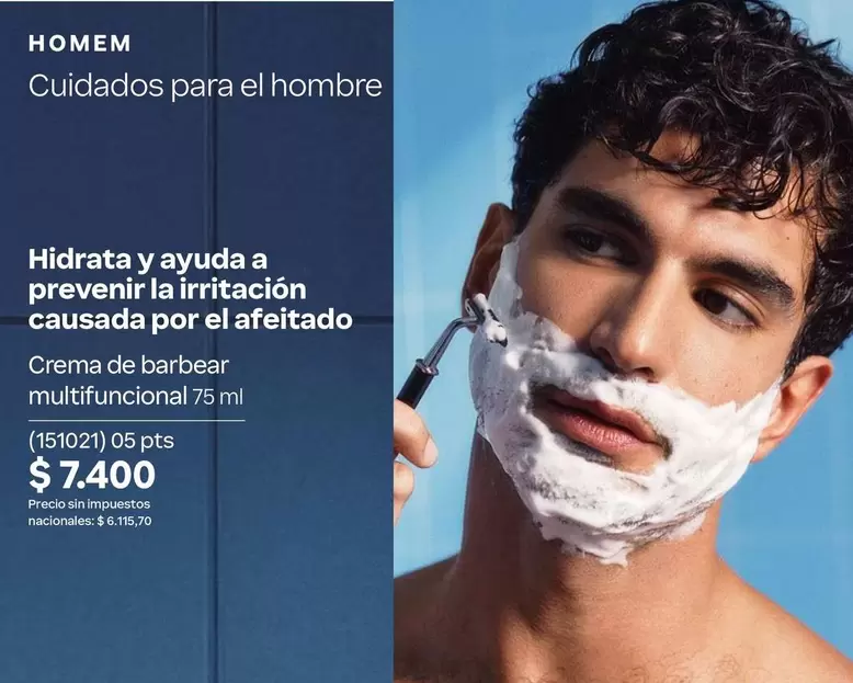 Crema de barbear multifuncional 75 ml (151021)