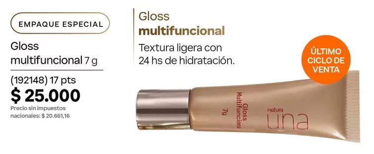 Una - Gloss multifuncional 7 g