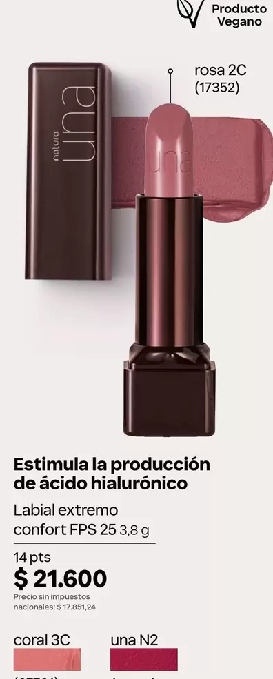 Una - Labial extremo confort FPS 25