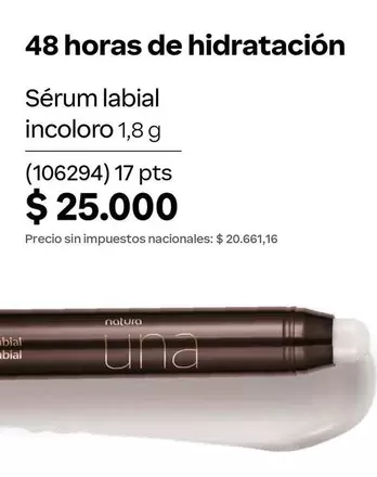 Natura - Sérum labial incoloro 1,8 g (106294)