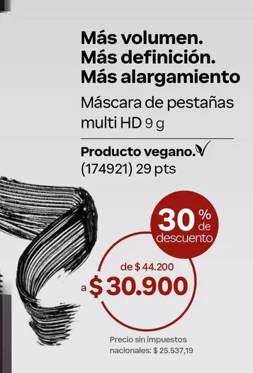 Máscara de pestañas multi HD 9 g (174921)