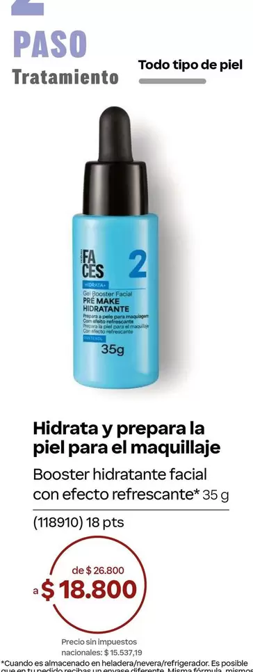 Efecto - Booster hidratante facial con efecto refrescante 35g (118910)