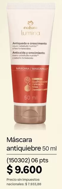 Natura - Máscara antiquiebre 50 ml (150302)