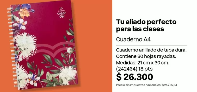 Natura - Cuaderno A4