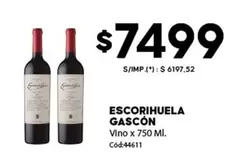 Escorihuela - Vino x 750 Ml. Cód:44611