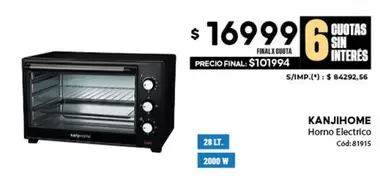 X$ - Horno Electrico