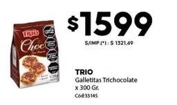 Trio - Galletitas Trichocolate x 300 Gr. Cód:33145