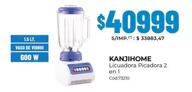 Licuadora Picadora 2 en 1 C	ext{ó}d:73210