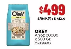 Okey - Arroz 00000 x 500 Gr.