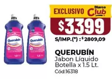Querubin - Jabon Liquido Botella x 1.5 Lt. Cód:16318