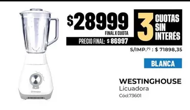 X$ - Licuadora Cód:73601