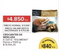 X$ - CROCANTE DE MERLUZA