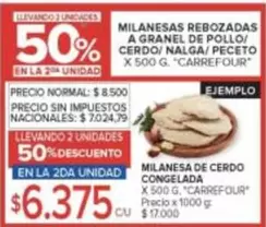 Carrefour - MILANESAS REBOZADAS A GRANEL DE POLLO/ CERDO/ NALGA/ PECETO