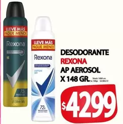 Rexona - DESODORANTE AP AEROSOL