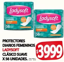 Ladysoft - PROTECTORES DIARIOS FEMENINOS CLASICO SUAVE