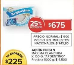 Argentino - JABÓN EN PAN