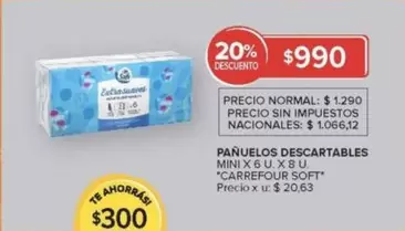 Carrefour - PAÑUELOS DESCARTABLES