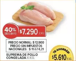 X$ - Suprema de Pollo Congelada