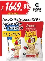 Mas - Avena Yari Instantanea Arrollada