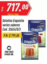 Exquisita - Gelatina Cod. 33624/5/3