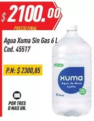 Mas - Agua Xuma Sin Gas