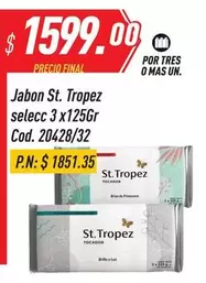 Mas - Jabon St. Tropez selecc 3 x125Gr Cod. 20428/32