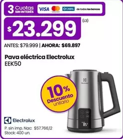 Electrolux - Pava eléctrica EEK50