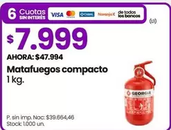 Georgia - Matafuegos compacto