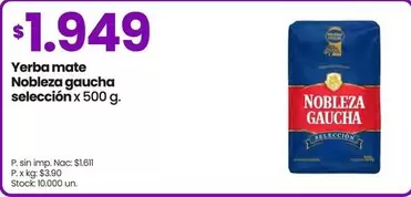 Nobleza Gaucha - Yerba mate selección