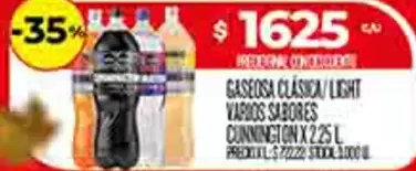 Cunnington - Gaseosa Clásica/Light