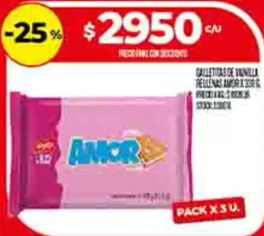 Amor - GALLETITAS DE VAINILLA RELLENAS