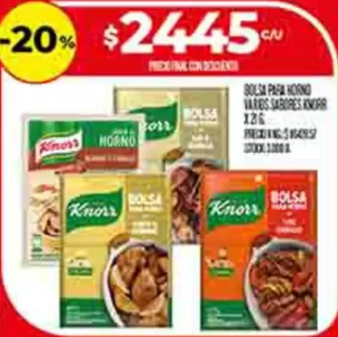 Knorr - BOLSA PARA HORNO
