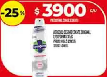 AEROSOL DESINFECTANTE ORIGINAL