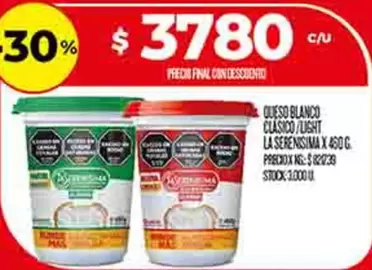 Mas - QUESO BLANCO CLASICO/LIGHT