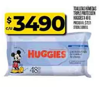 Huggies - TOALLITAS HÚMEDAS TRIPLE PROTECCIÓN