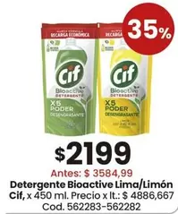 Cif - Detergente Bioactive Lima/Limón