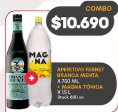 Fernet Branca - APERITIVO FERNET BRANCA MENTA + MAGNA TÓNICA