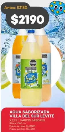 Levité - AGUA SABORIZADA VILLA DEL SUR