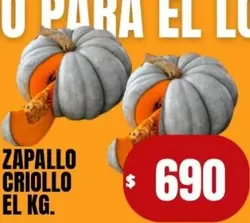 ZAPALLO CRIOLLO EL KG.