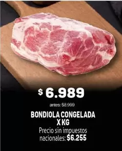 BONDIOLA CONGELADA