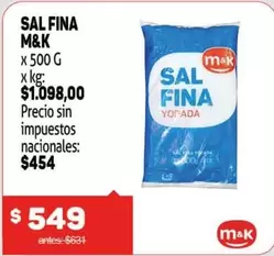 M&K - SAL FINA