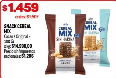 X$ - SNACK CEREAL MIX