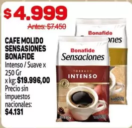 Bonafide - CAFE MOLIDO SENSACIONES
