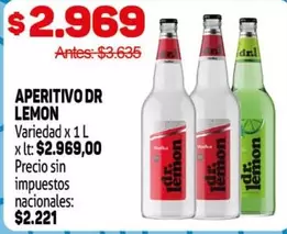 Dr. Lemon - APERITIVO DR LEMON