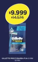 Gillette - PRESTOBARBA FIJA X 10U
