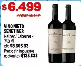 Nieto Senetiner - VINO NIETO SENETINER Malbec / Cabernet