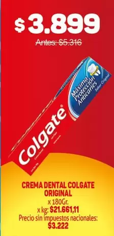 Colgate - CREMA DENTAL COLGATE ORIGINAL